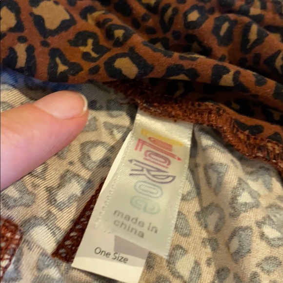 LaLaRoe OS Leopard Print Leggings - Picture 2 of 3